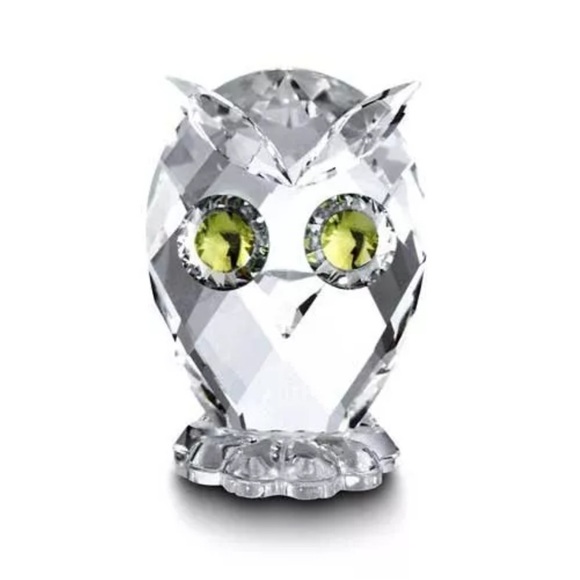 Swarovski Owl Mini Feathered Beauties owlet 010014 Retired - Picture 1 of 8